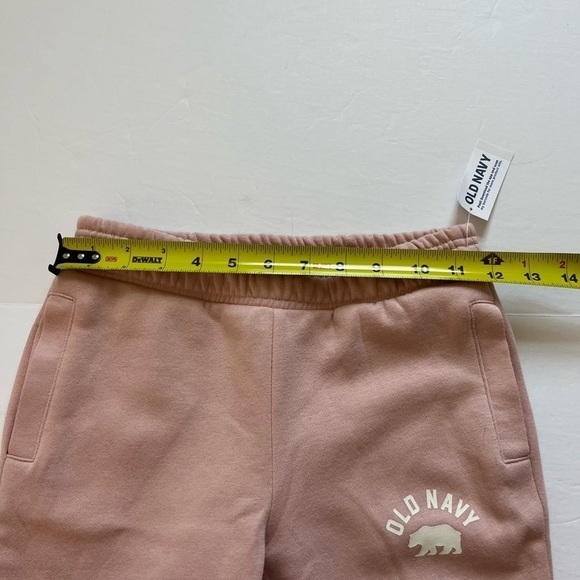 Old Navy Logo Jogger Sweatpants Girls size Medium Pink New with Tags - Picture 4 of 5